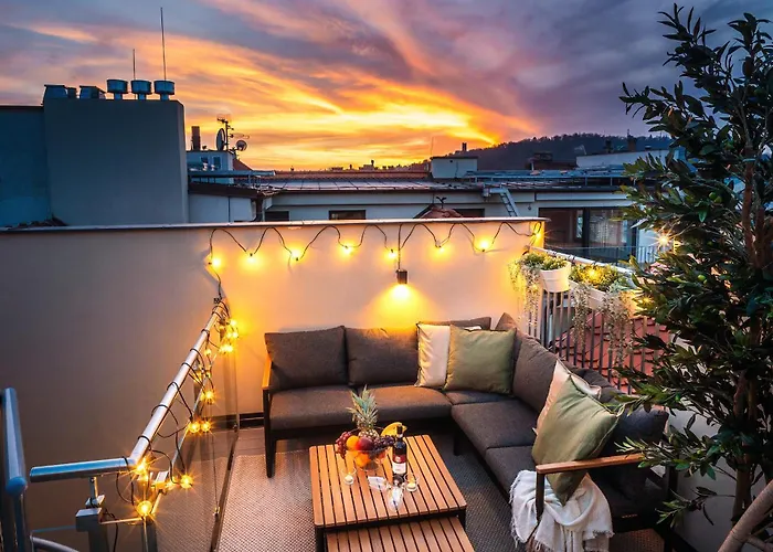 3br Ac Heaven Of Harmony Luxpenthouse Theater View Apartmán Praha